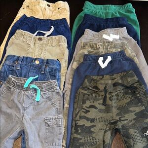 Toddler Boy Pants Bundle – Size 2T & 18-24M (11 Pairs)